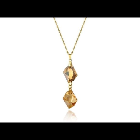 Swarovski authentic Crystals 18kGold Plated CHIC - Picture 1 of 13